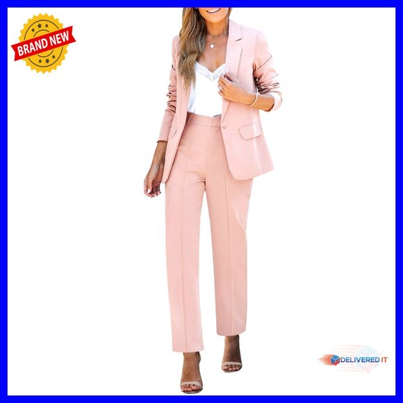 Professional Blazer Pantsuit Set Business Casual Office Work Outfit